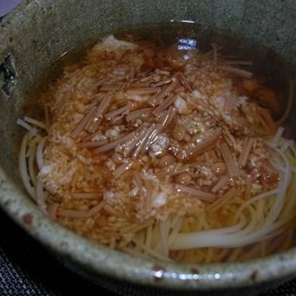 素麺を茹ですぎました（笑）投入後すぐにできちゃうから、タイマーセットをせず気を許してたら、すっかり忘れていてのびてました　オヨヨ！もちろん食べました（笑）